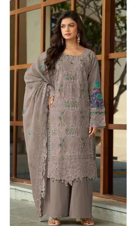D 2415 A To D By Deepsy Chiffon Embroidered Salwar Kameez 